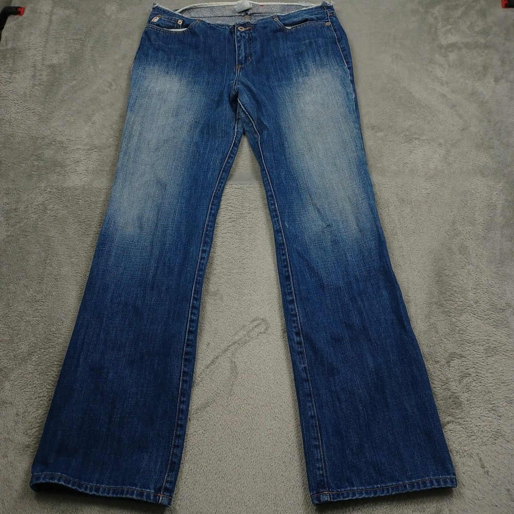 Vintage Guess Jeans Womens 32 Blue Denim Bootcut Made In USA Y2K